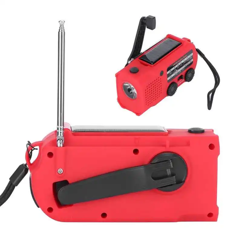 Многофункциональный ручной радиоприемник ABS на солнечной энергии SOS