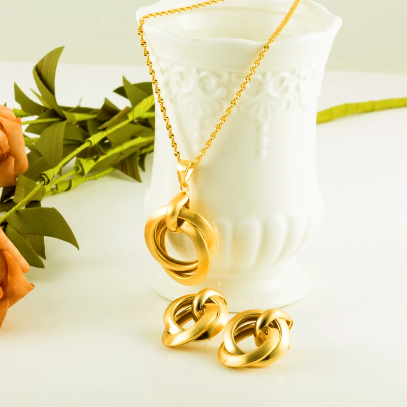 Серьги золотого цвета модные ювелирные изделия 2020 Суданские/нигерийские женские