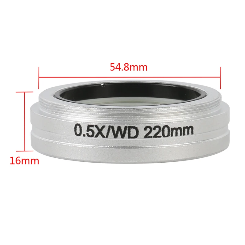 Тринокулярный стереомикроскоп WD 0.5X 0.7X 2.0X Вспомогательный объектив для Nikon SMZ645