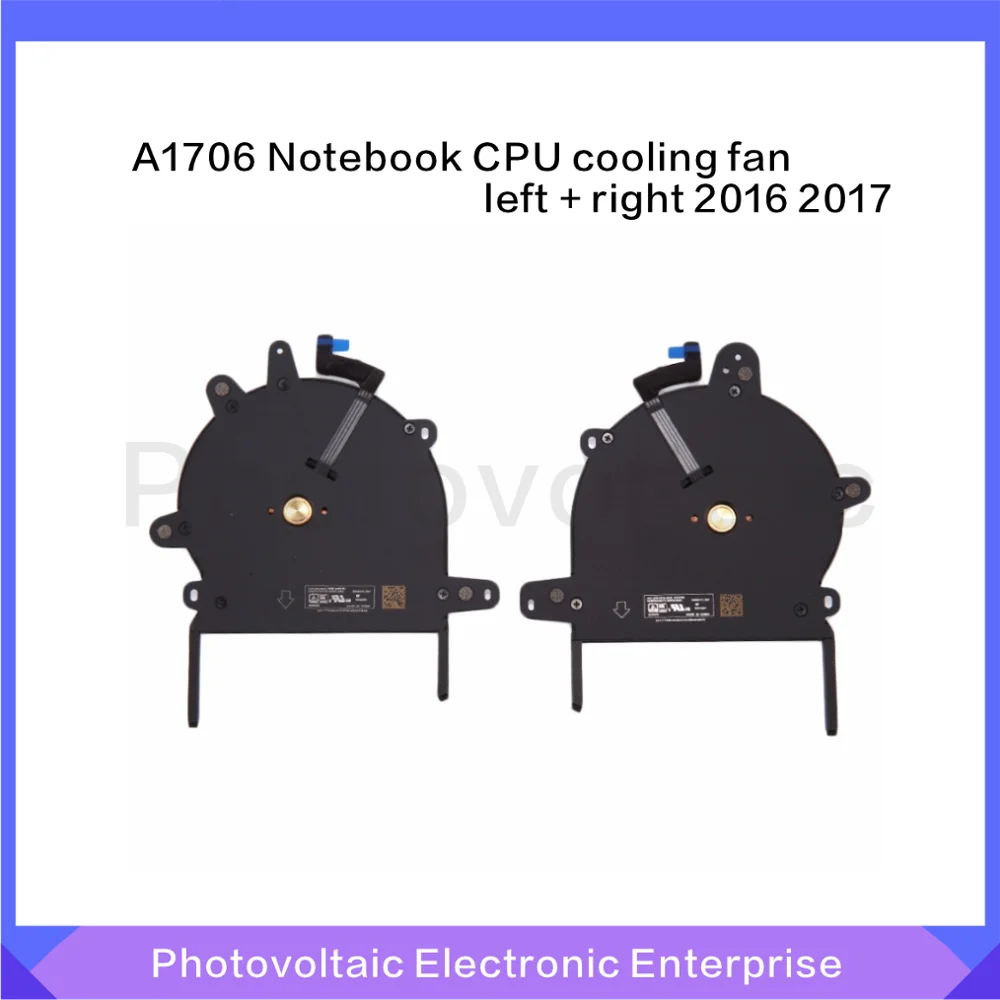 Оригинальный охлаждающий вентилятор для ноутбука A1706 CPU MacBook Pro Retina 13 &quotTouch Bar