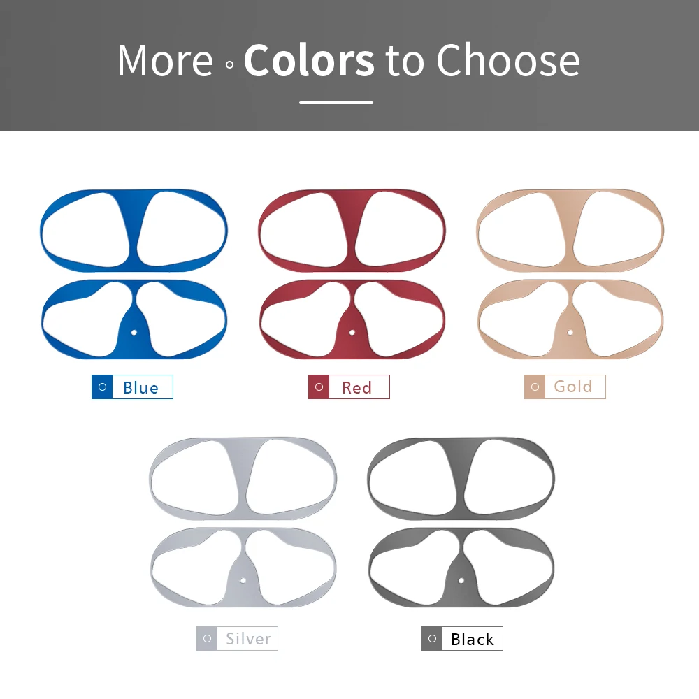 Пылезащитная пленка для Airpods 1 ультратонкая металлическая наклейка пылезащитная