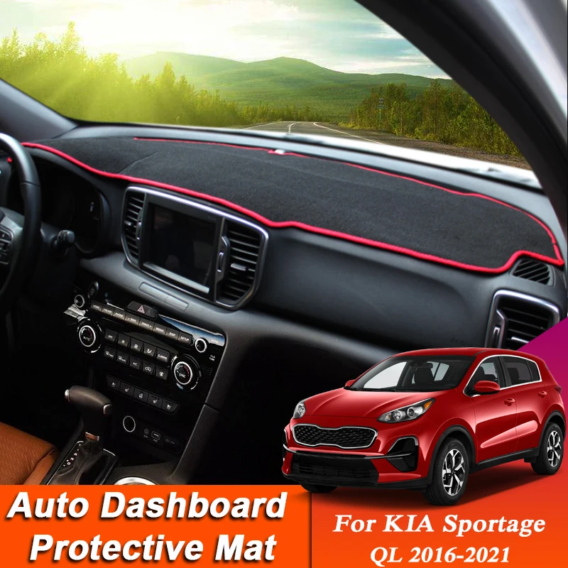 

Car Styling For KIA Sportage QL 2016-2021 LHD&RHD Dashboard Mat Protective Interior Anti-Pad Shade Cushion Auto Accessory