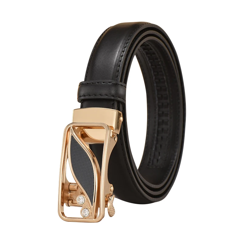 Anxianni Ladies leather belt fashion leather automatic buckle luxury female waist lady designer brand wild women belt