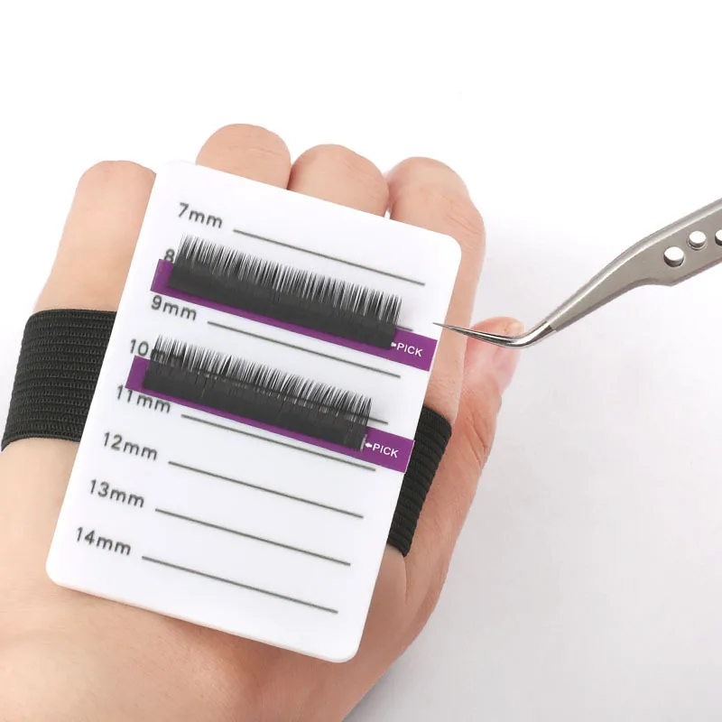 

Палитра акриловых ресниц для наращивания, керамический держатель клея с ремнем, 7-14 мм