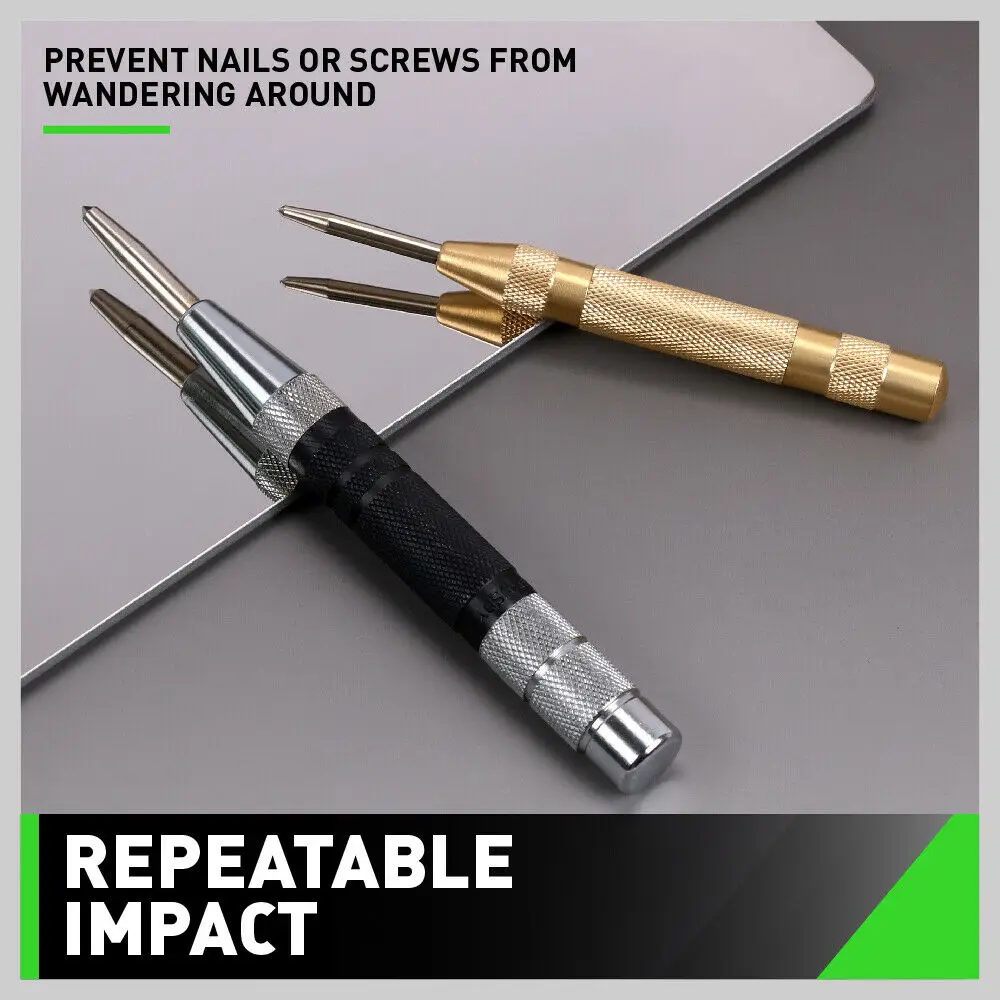 

Economical 2pcs Super Strong Automatic Centre Punch with Adjustable Spring Loaded Metal Drill Tool ds99