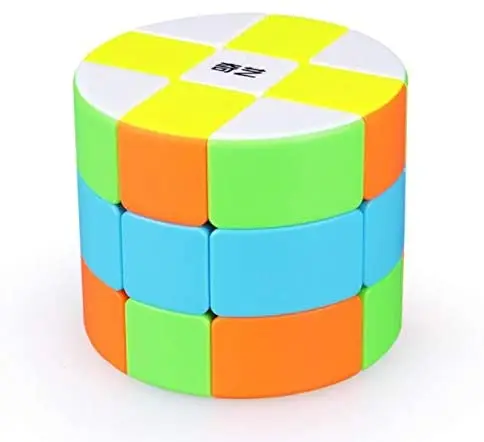 Cuber speed Qiyi цилиндр восьмиугольный магический куб головоломка IQ мозг 3x3 скоростной