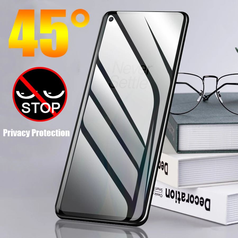 3D изогнутое противошпионское закаленное стекло для onePlus Nord 8 Pro антишпионская