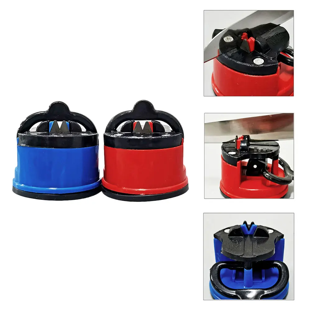 

Knife Sharpener With Non-Slip Suction Cup Professional Kitchen Knife Sharpener Scissor Sharpener For Kitchen Camping Accessories