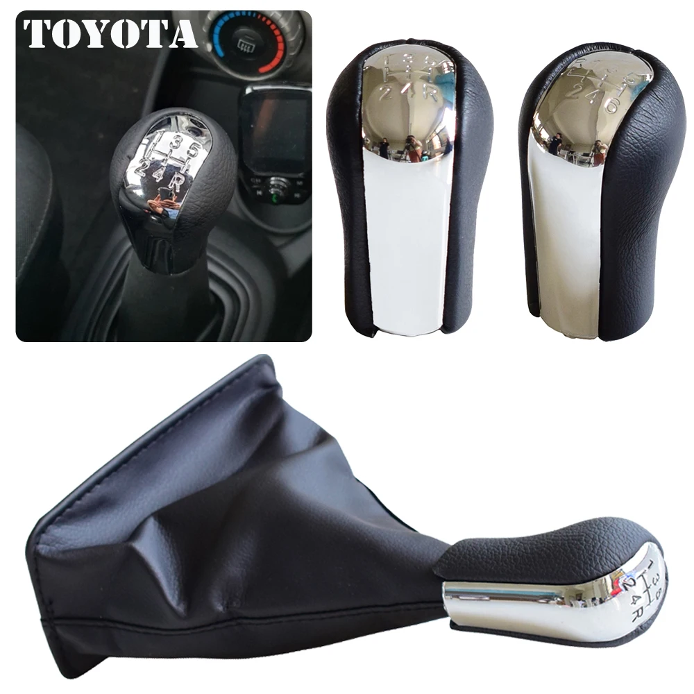 Хромированный рычаг переключения передач на 5/6 скоростей ремень рычага чехол для