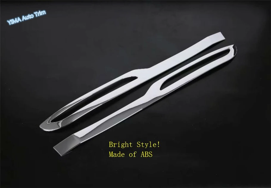 

Lapetus Car Styling Bright Style Rear Fog Lights Lamp Bumper Cover Trim 2 Pcs For Land Rover Range Rover Velar 2018 - 2021 / ABS