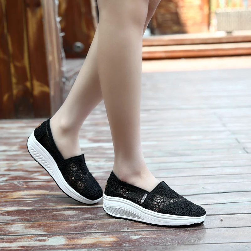 Walking Shoes for Women New Platform Chunky Sneakers Zapatos De Mujer Outdoor Sports Mesh Breathable Sock Footwear Walking Shoes
