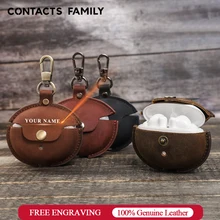 Genuine Leather Cover For Huawei Freebuds 4i Earphone Case Headset Protector Shell Accessories Freebuds 4i Case With Gift Box