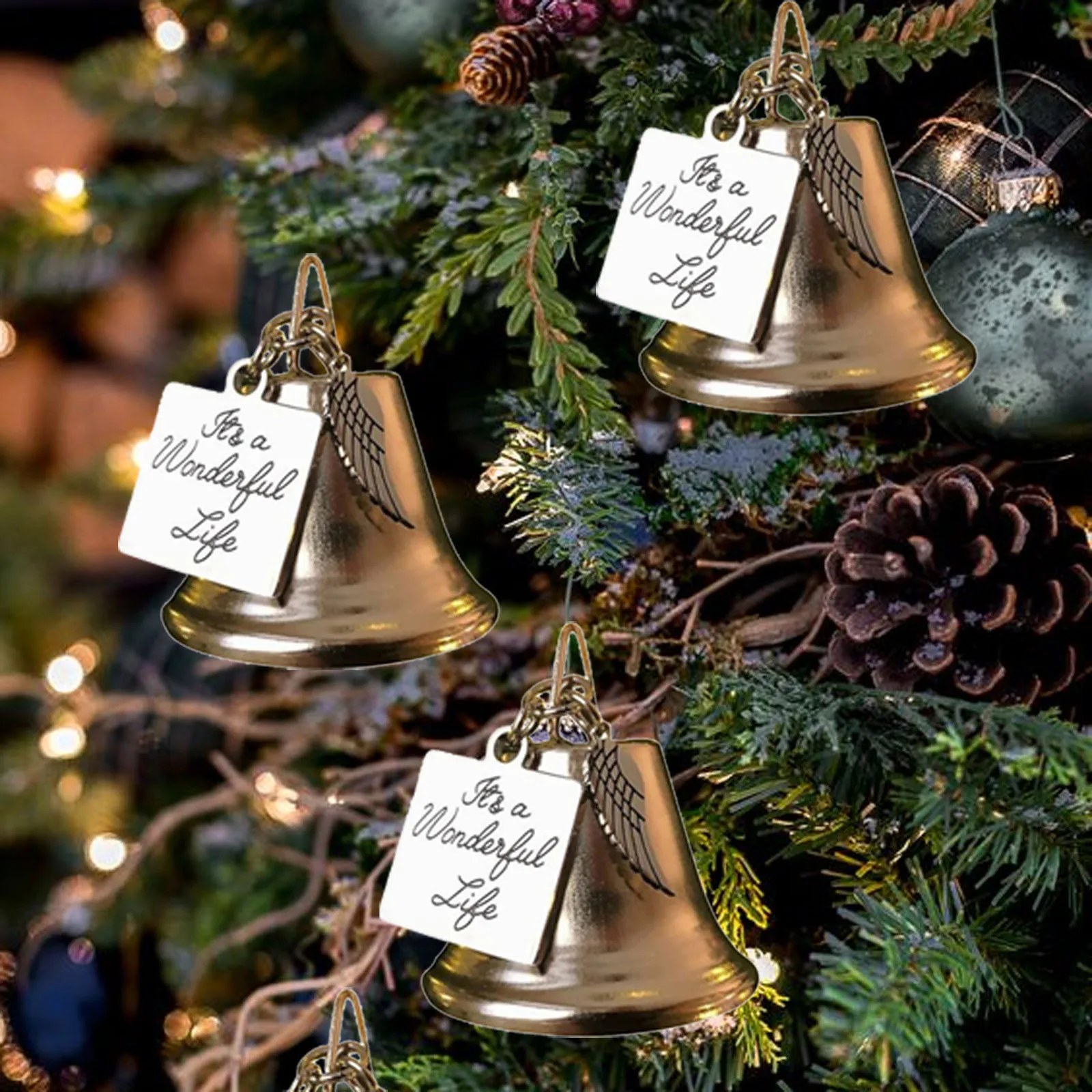 

5pcs Christmas Decorations Ornaments, Party Family Holiday Decorations Hanging Sign Commemorative Decoration Xmas Pendants