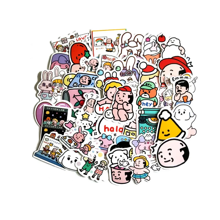

43 Pcs / Pack korea Cartoon mini DIY Animation Sticker Decoration Minnie Detachable Waterproof Children Stickers