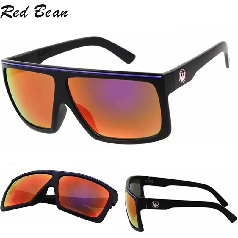 

Luxury Mirror Sunglasses Men Driving Shades Male Brand Design Flat Top Frame Sun Glasses for Men Vintage Travel Fishing Goggles