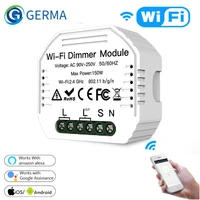 germa diy smart wifi light led dimmer switch smart lifetuya app remote control 12 way switchworks with alexa echo google home
