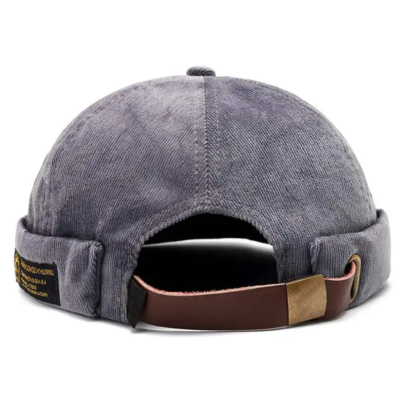 

Vintage Retro Style Cap Brimless Hat Breathable Beanie Hats Cotton Adjustable Literary Landlord Sailor Cap Men Women Hip Hop Hat