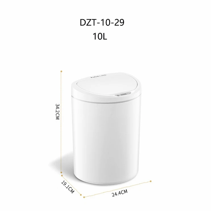 White 10L Ninestars Интеллектуальная Индукционная мусорная корзина без контакта для кухни гостиной ванной комнаты 8л/10л от xiaomiyoupin - Цвет: White 10L