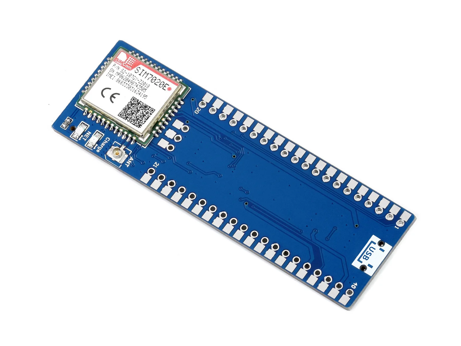 Модуль Waveshare SIM7080G NB-IoT / Cat-M(EMTC) GNSS для Raspberry Pi Pico поддержка глобальной полосы -