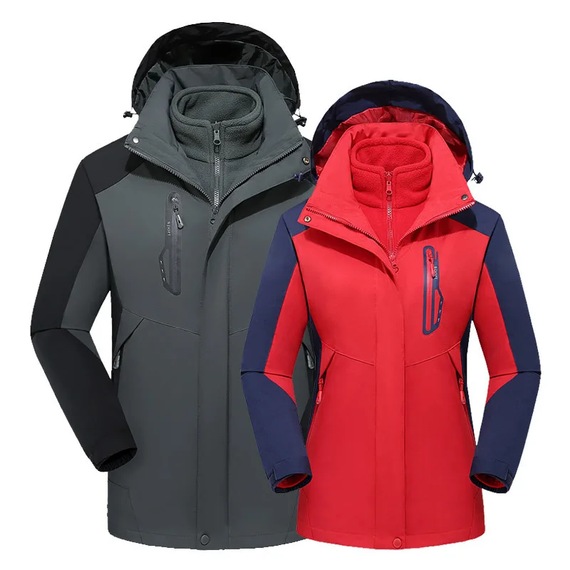 

Lovers' stormsuit autumn and winter new men's outdoor sports trend neutral two-piece suit men's and women's coat
