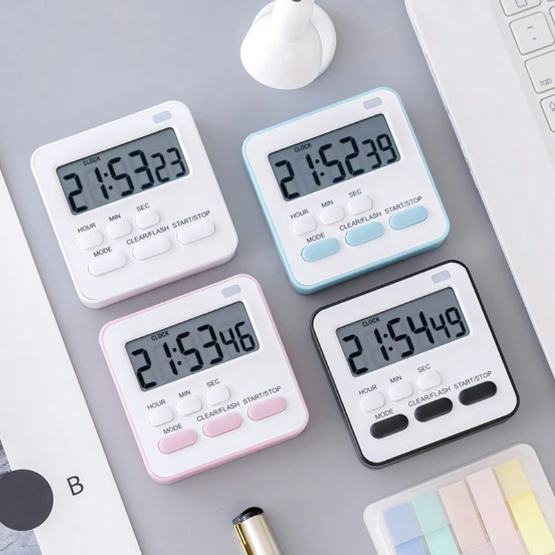 With Flashing Light Timer Cooking Kitchen Sport Study Game Magnetic Countdown Alarm Clock | Дом и сад