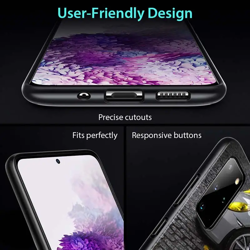 

Sports Super Car Style For Samsung Galaxy A71 A51 (5G) A41 A31 2020 A21S A11 A90 A70S A50S A30S A10S Black Phone Case