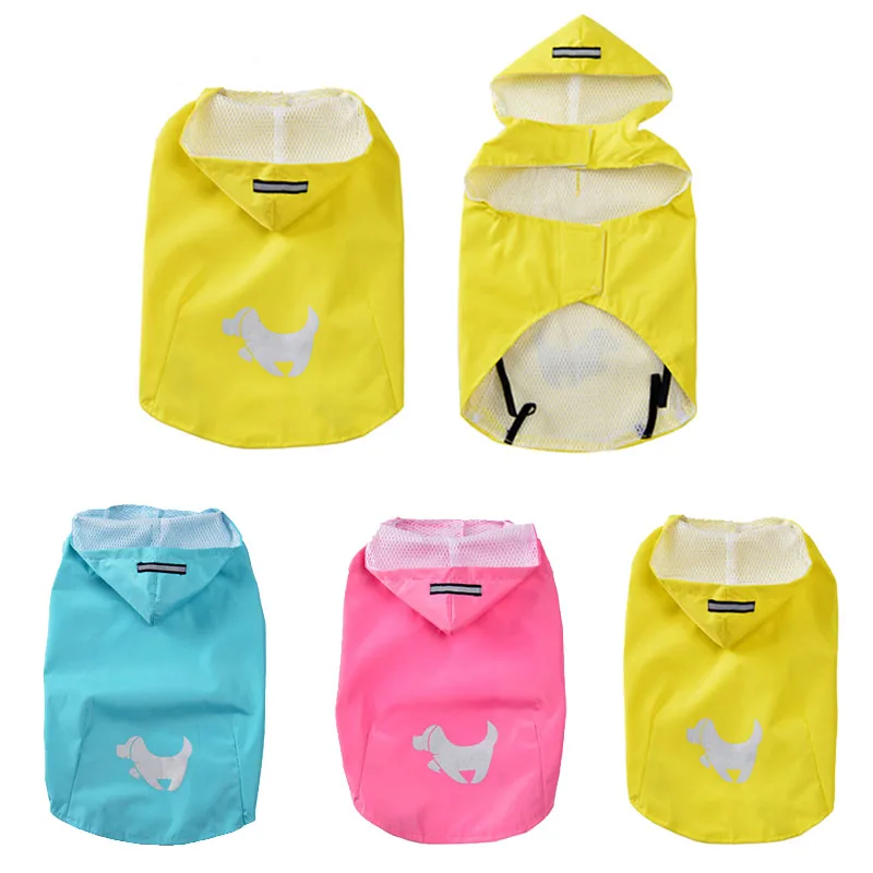 Светоотражающий дождевик для домашних животных Одежда собак Водонепроницаемая