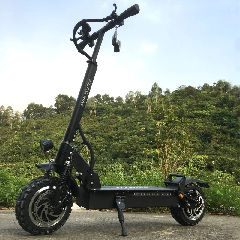 Verkauf FLJ Erwachsene Elektrische Roller Mit 60V/3200W Motoren Leistungsstarke Tretroller Fett Reifen Faltbare Elektro-scooter Erwachsene
