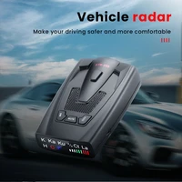 str 555 car radar detector anti radar detector english russian thai speed alarm system with red light camera alert