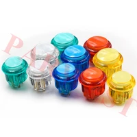 10pcslot 5v12v transparent illuminated led buttons 30mm24mm led push button for arcade game console