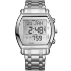 2021New прибытие мусульманская молитва montre часы розовое золото нержавеющая сталь исламский Azan наручные часы цифровые светодиодные часы