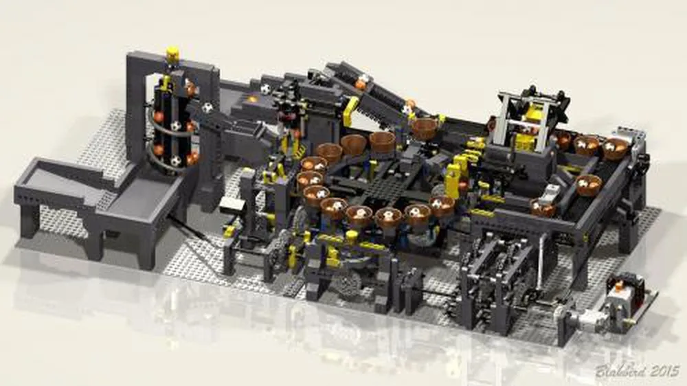 Новая технология строительный блок moc 2828 маленький шарик сортировки стадион