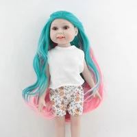 american doll wigs fits18 inch dolls head circumference 26 28cm braided hair doll wig with hair pin doll accessories girls gift