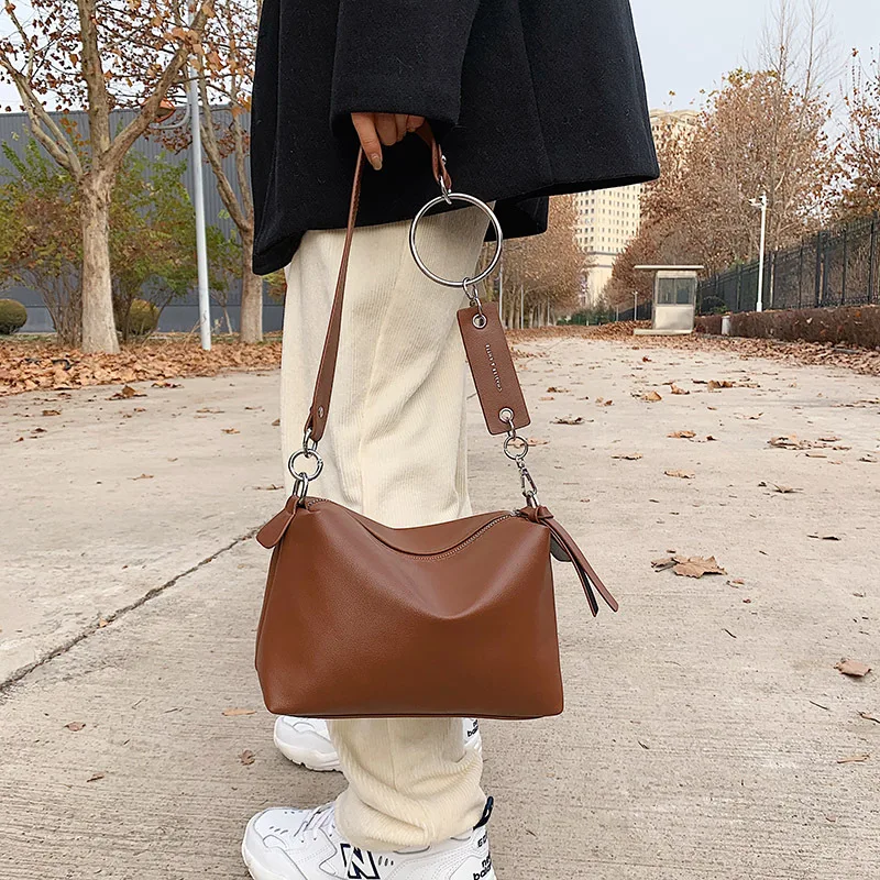 

2021 брендовая дизайнерская дамская сумочка с широким ремнем, Женская трендовая сумка-хобо, винтажная женская сумка