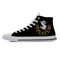 sepultura heavy metal band icon mens womens designer leisure sneakers men casual canvas shoes