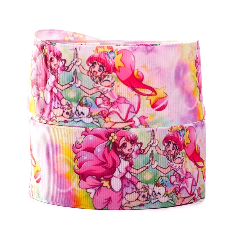 Прекрасный девушка с переводной термопечатью на Grosgrain/атласная лента фокусным