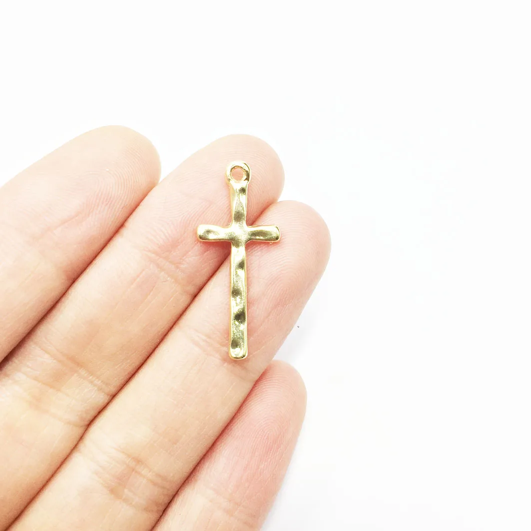 Eruifa 20 шт. 12*24 мм сплав цинка молоток крест ожерелья оптом серьги браслет ювелирные