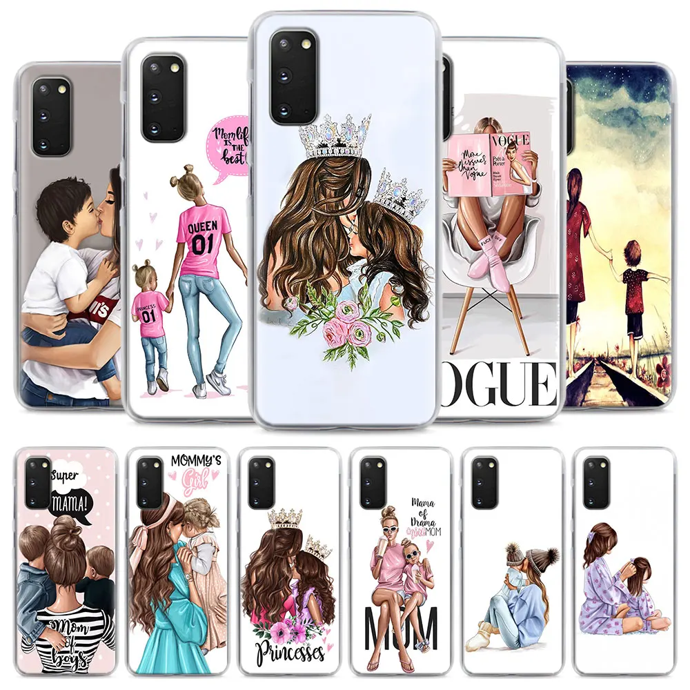 Чехол для телефона с изображением мамы и королевы Samsung Galaxy S10e S10 Plus S7 S8 S9 Note 8 9 10