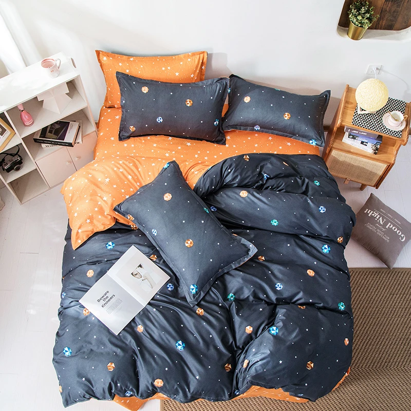 Комплект постельного белья Solstice с мультяшным рисунком звездного неба