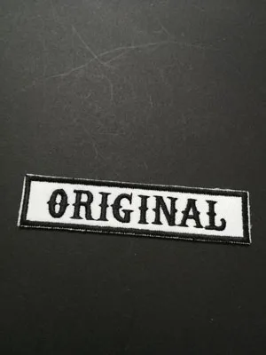 9.7X2.2CM SONS OF NOMAD ORIGINAL V PRESIDENT REDWOOD FRIST 9 IN MEMEORY OF OPIE ACAB AFFA вышитые нашивки "анархия" значки аппликаций - Цвет: 9.7X2.2CM