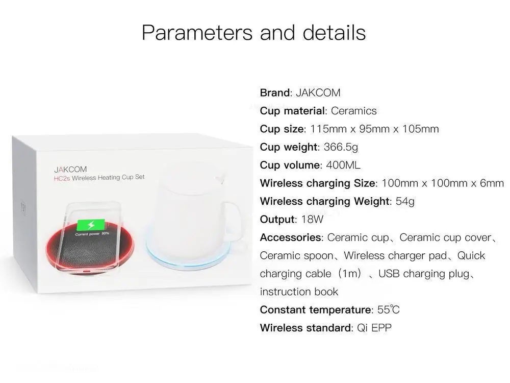 Copo de Aquecimento sem Fio Carregadores sem Fio Jakcom Conjunto Novo Produto Como 12 um Mais qi Carregador Telefone Inteligente Tablet Hc2s 18 Telefonia e Comunicação