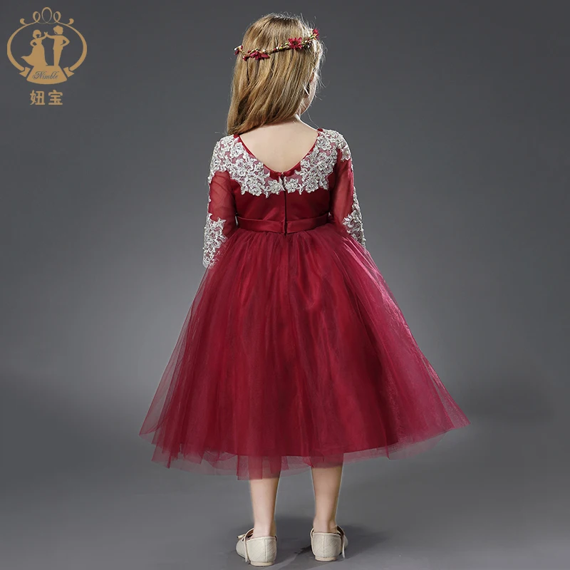 Детское свадебное платье с открытой спиной цветочным принтом фортепиано костюм |