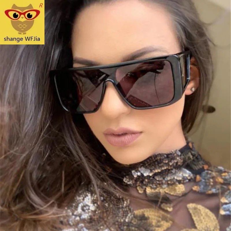 Цельные солнцезащитные очки для мужчин и женщин 2019 люксовый бренд lunetes de soleil homme