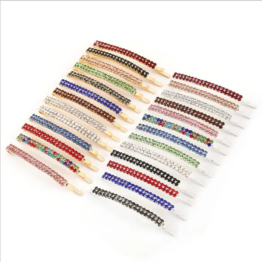 1 шт. для женщин и девочек с сияющими Стразами Шпильки со стразами заколки волос