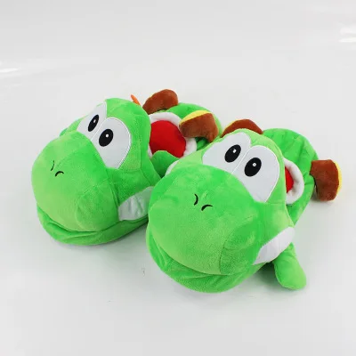 Новинка; обувь для костюмированной вечеринки «Super Mario Bros»; сезон осень-зима; Цветочные шлепанцы; плюшевые тапочки; домашняя обувь для мужчин и женщин; вечерние туфли для игры; размеры 39 - Цвет: Style D