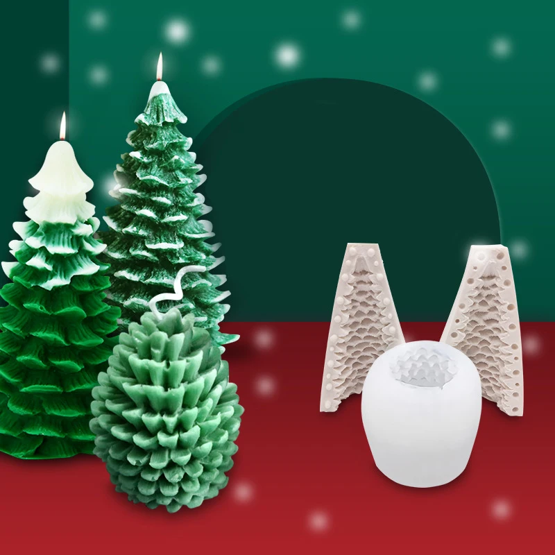 

'The Best' Xmas Tree Baking Mold Silicone Christmas Cake Decorating for Candle Making 889