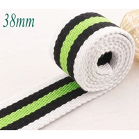 white black green twill striped cotton webbing heavy weight bag purse straps totes belts strap bag handle 1 1238mm webbing