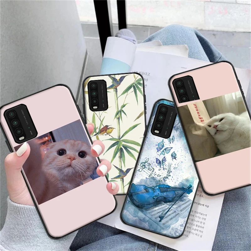 

For Xiaomi Redmi Note 9T Cute Cat Xiaomi Redmi Phone Case For Note 9T Note 10 Xiaomi Redmi Note 10 Pro Funda Coque Carcasa