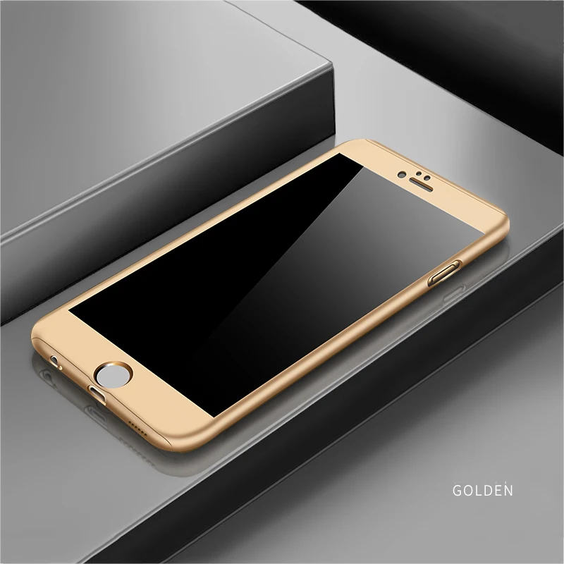 360 Полный чехол для телефона для iPhone XS Max XR XS X 8 7 6 6S Plus 5 5S SE PC защитный чехол для iPhone 8 Plus чехол s со стеклом