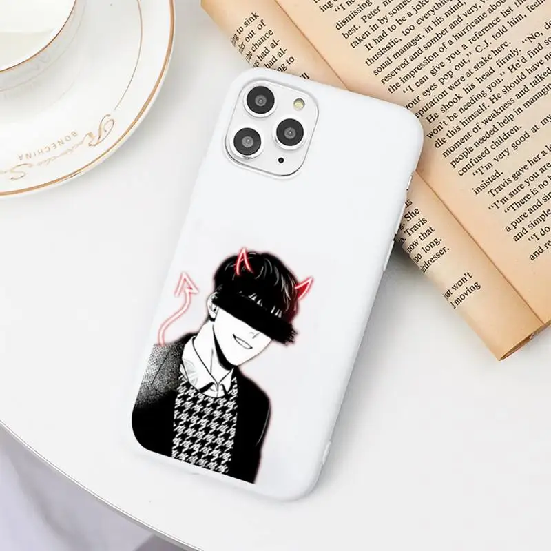 

bj alex Comics fashion art special Phone Case Candy Color White for iPhone 11 pro XS MAX 8 7 6 6S Plus X 5S SE 2020 XR